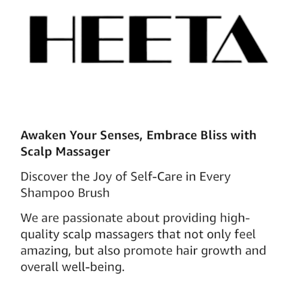 HEETA HAIR SCALP MASSAGER SHAMPOO BRUSH - 2 PACK! - Picture 12 of 16